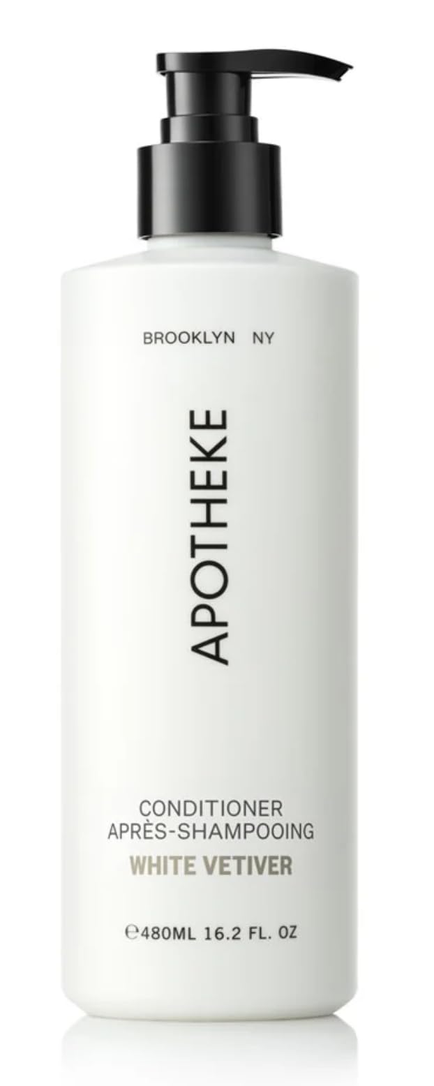 Fuzzion Apothekae White Vetiver Plant Based Shampoo and Conditioner Set - 16.2 Fluid Ounces Each