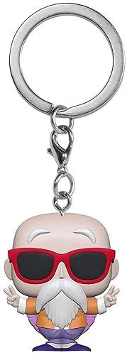 Funko POP Keychain: Dragon Ball Z - Master Roshi (Peace Sign), 2 inches,Multicolor