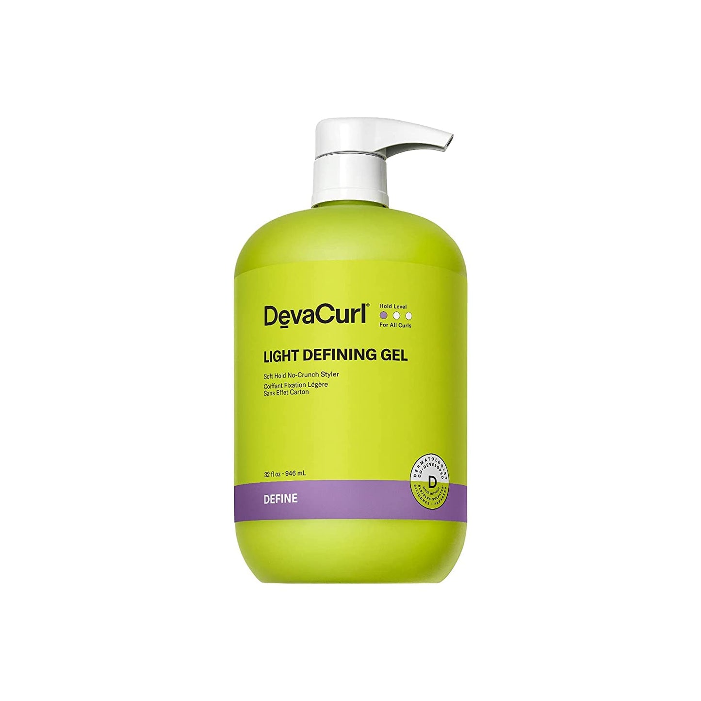 DevaCurl Light Defining Gel Soft Hold Non-Crunch Styler, Bright Breeze, 32 fl. oz