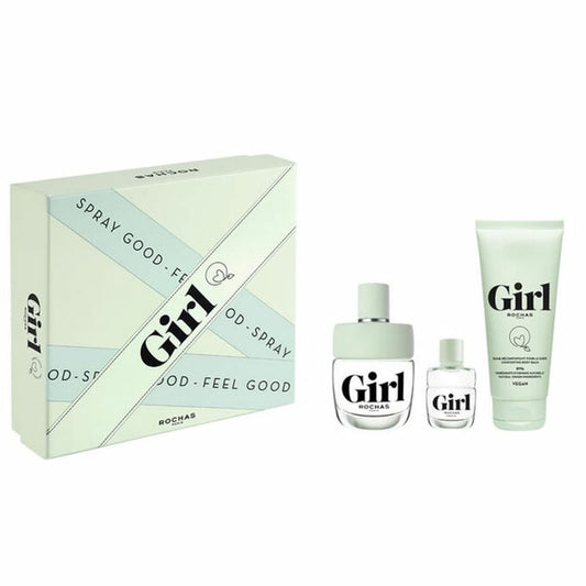 Rochas GIRL, EDT SPRAY 3.4 OZ & SHOWER GEL 3.4 OZ & EDT SPRAY 0.15 OZ MINI Beauty & Personal Care Rochas