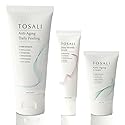TOSALI Anti Aging Skincare Set - Daily Peeling Mask (6.8 oz), Deep Wrinkle Serum (1.7 fl oz) & Face Cream (1.7 oz) - Hydrating, Brightening, Wrinkle
