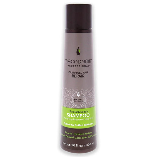 Macadamia Professional Hair Care Sulfate & Paraben Free Natural Organic Cruelty-Free Vegan Hair Products Ultra Rich Hair Repair Shampoo, 10oz