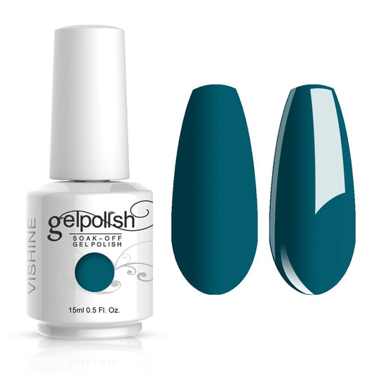 Vishine Soak-Off UV LED Gel Polish Nail Art Manicure Lacquer Teal Color 036