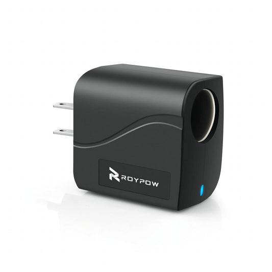 RoyPow AC to DC Converter 24W 2A – 110V/120V to 12V Power Supply Adapter with Car Cigarette Lighter Socket (Not for Pump/Inflator)