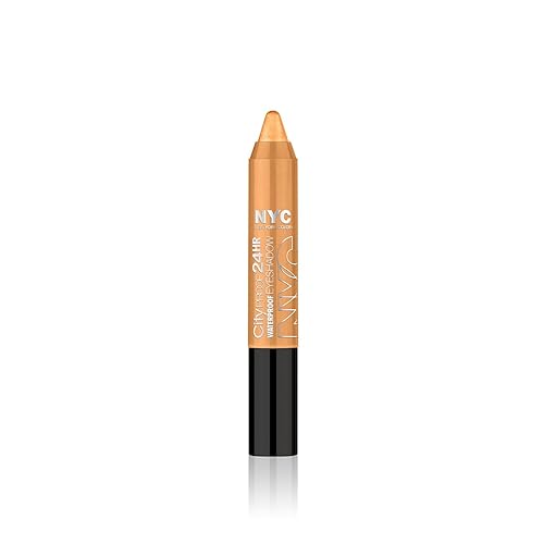 N.Y.C. New York Color City Proof 24 Hr Eye Shadow, 5th Ave Gold Rush, 0.07 Ounce
