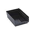 Quantum Storage Systems QSB107BK Economy Shelf Bin, 11-5/8" Length x 8-3/8" Width x 4" Height, Black, Pack of 20