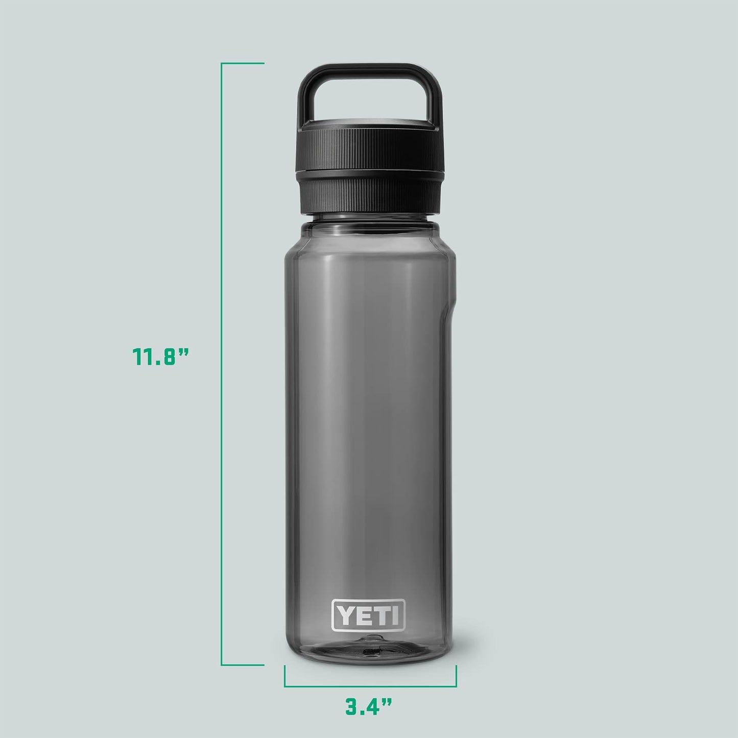 YETI Yonder 1L/34 oz Water Bottle with Leakproof Yonder Chug Cap, Charcoal