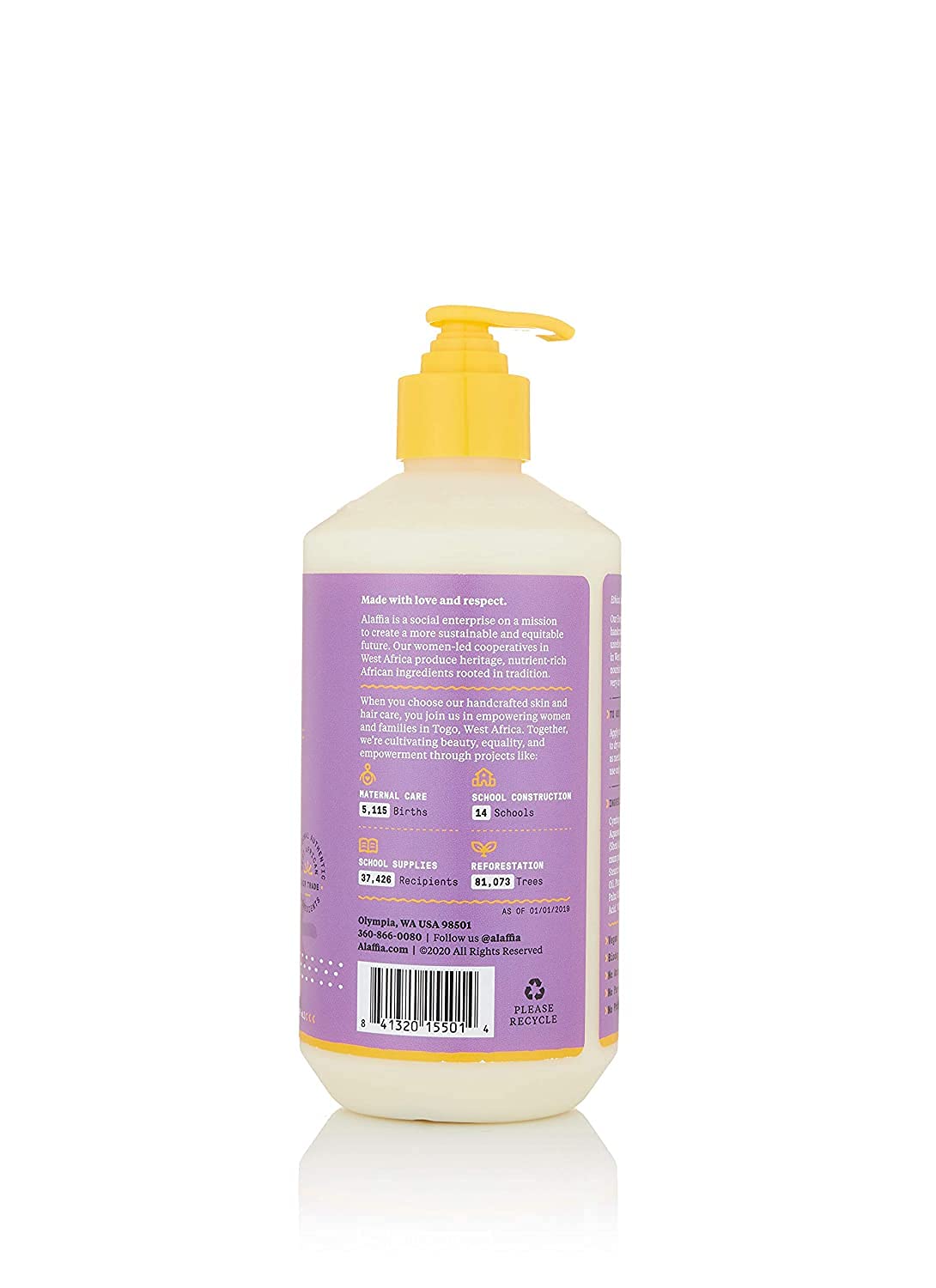 Alaffia EveryDay Shea Body Lotion, Cruelty Free Calming Body Lotion for Normal to Very Dry Skin. Made with Fair Trade Shea Butter and Neem. No
