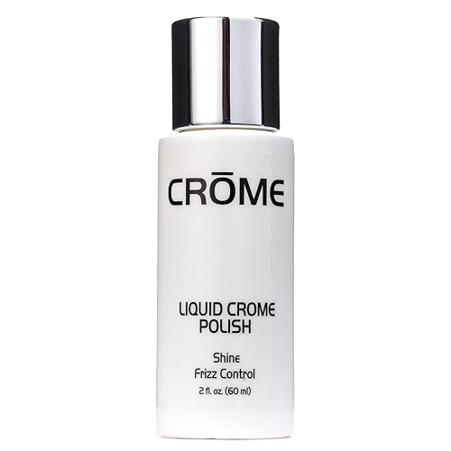 Crome Hair Serum - Liquid Crome Serum for Taming and Styling Frizzy Hair - Oil-Free, Alcohol-Free Moisturizer with Heat and Humidity Protection