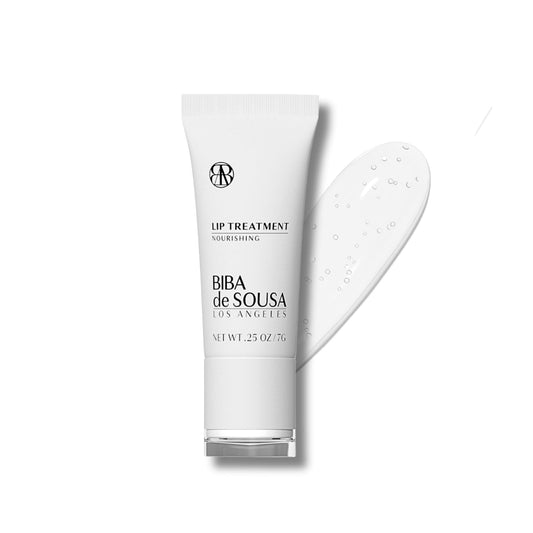 Biba De Sousa The Lip Treatment- Moisturizing Lip Balm with Peptides, Amino Acids & Squalane, Fast Acting Nourishing Balm for Dry, Chapped Lips, Clear