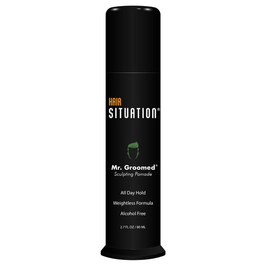 Hair Situation Mr. Groomed Matte Pomade for Men - Strong All-Day Hold, Matte Natural Finish Look - Non-Greasy, Alcohol-Free Hair Styling Wax, All Hair Beauty & Personal Care Hair Situation