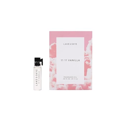Lake & Skye 11 11 Vanilla Fragrance Oil Sample Perfume, Unisex Vanilla Crème, Marshmallow, Sea Salt, Star Apple & Skin Musk Scent, 0.06 fl oz (2 ml) Beauty & Personal Care Lake & Skye