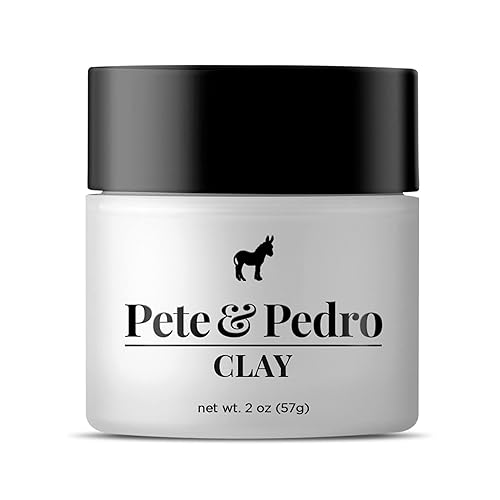 Pete & Pedro HAIR STYLING CLAY - Medium Hold, Matte Finish, Low Shine Styling Clay for Men, Ideal for Hairstyling Medium, Messy, Fine Thinning Hair