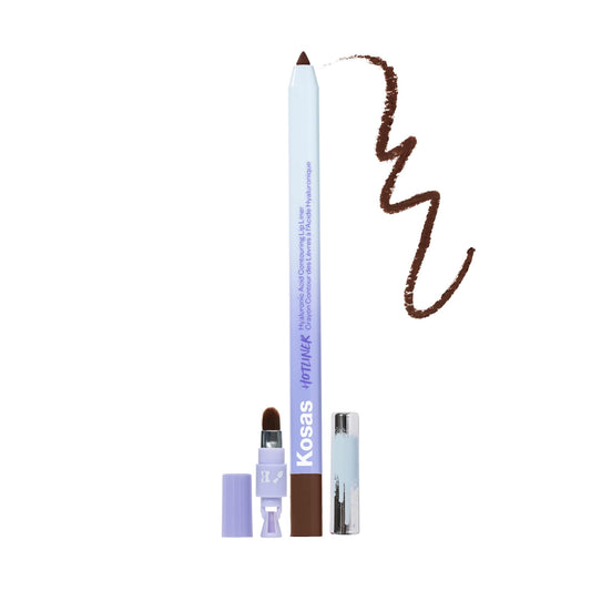 Kosas Hotliner Retractable Lip Liner Pencil with Built-In Brush & Sharpener - Easy Contouring, Hydrating, Long-Lasting - Pigmented Creamy Texture Beauty & Personal Care Kosas