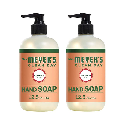Liquid Hand Soap, Geranium, 12.5 oz, 2 pk Beauty & Personal Care Mrs. MEYER'S