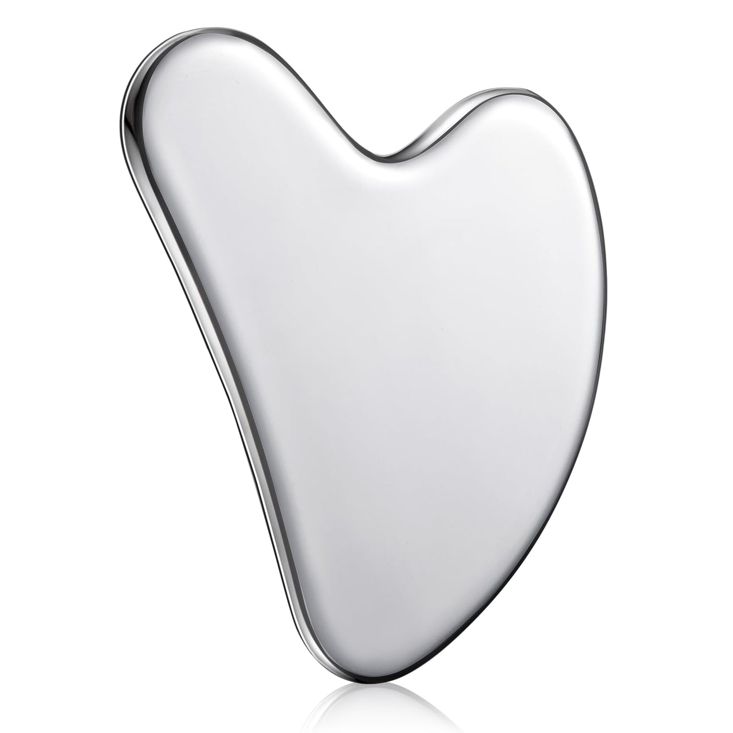 Nuanchu Stainless Steel Gua Sha Facial Tool, Metal Gua Sha for Lymphatic Drainage, Guasha Face Sculpting Double Chin Reduce with Pouch Self Care Beauty and Personal Care Nuanchu
