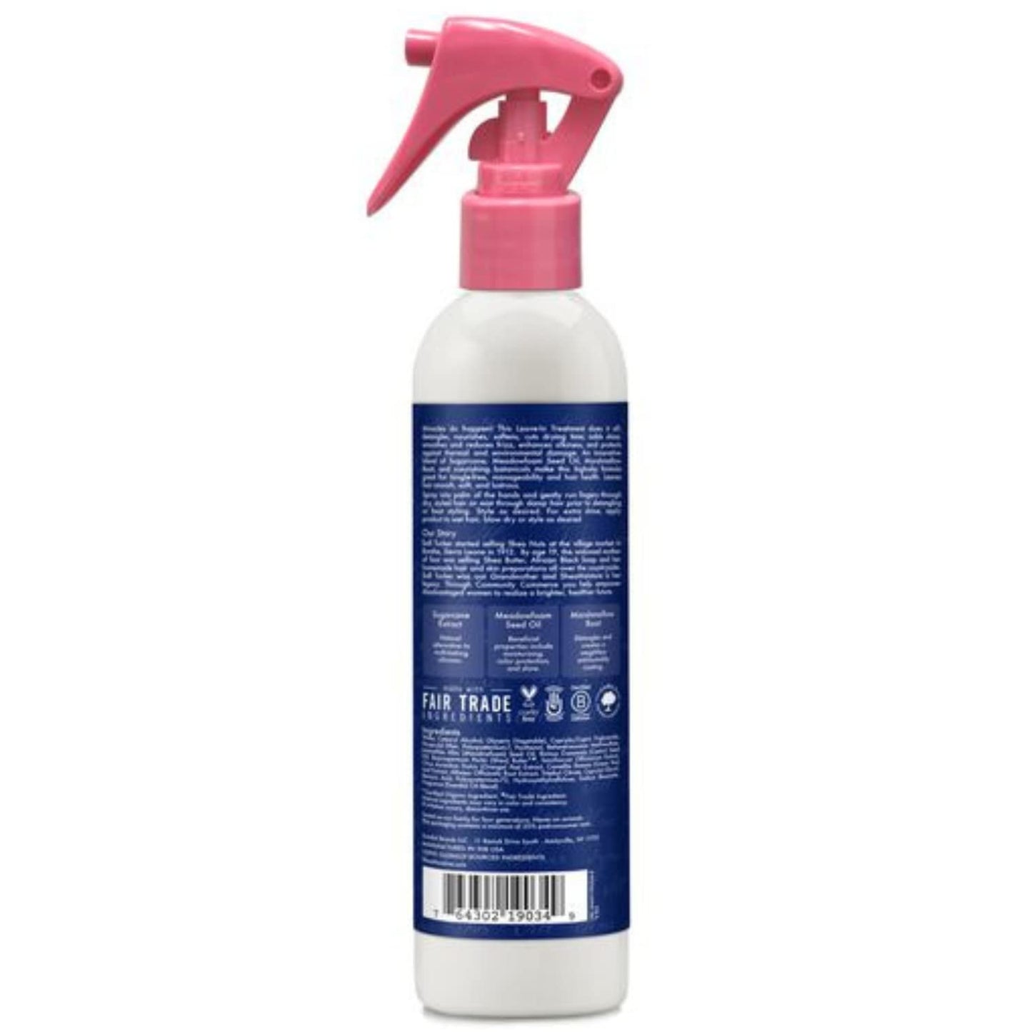 Shea Moisture Silicone Free Miracle Styler Leave In Conditioner Spray with Sugarcane Extract and Meadowfoam Seed, Unisex Leave In Treatment Detangler