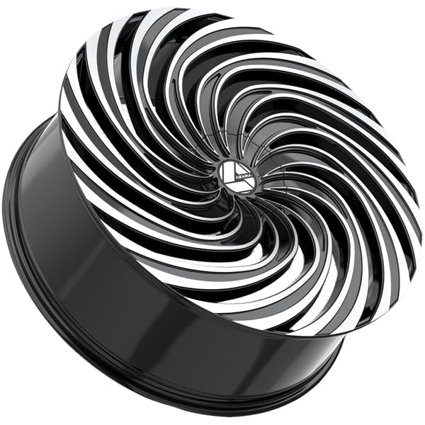 Azara AZA-535 20x8.5 5x112 5x114.3 +35 Cb 74.1 Gloss Black & Machined