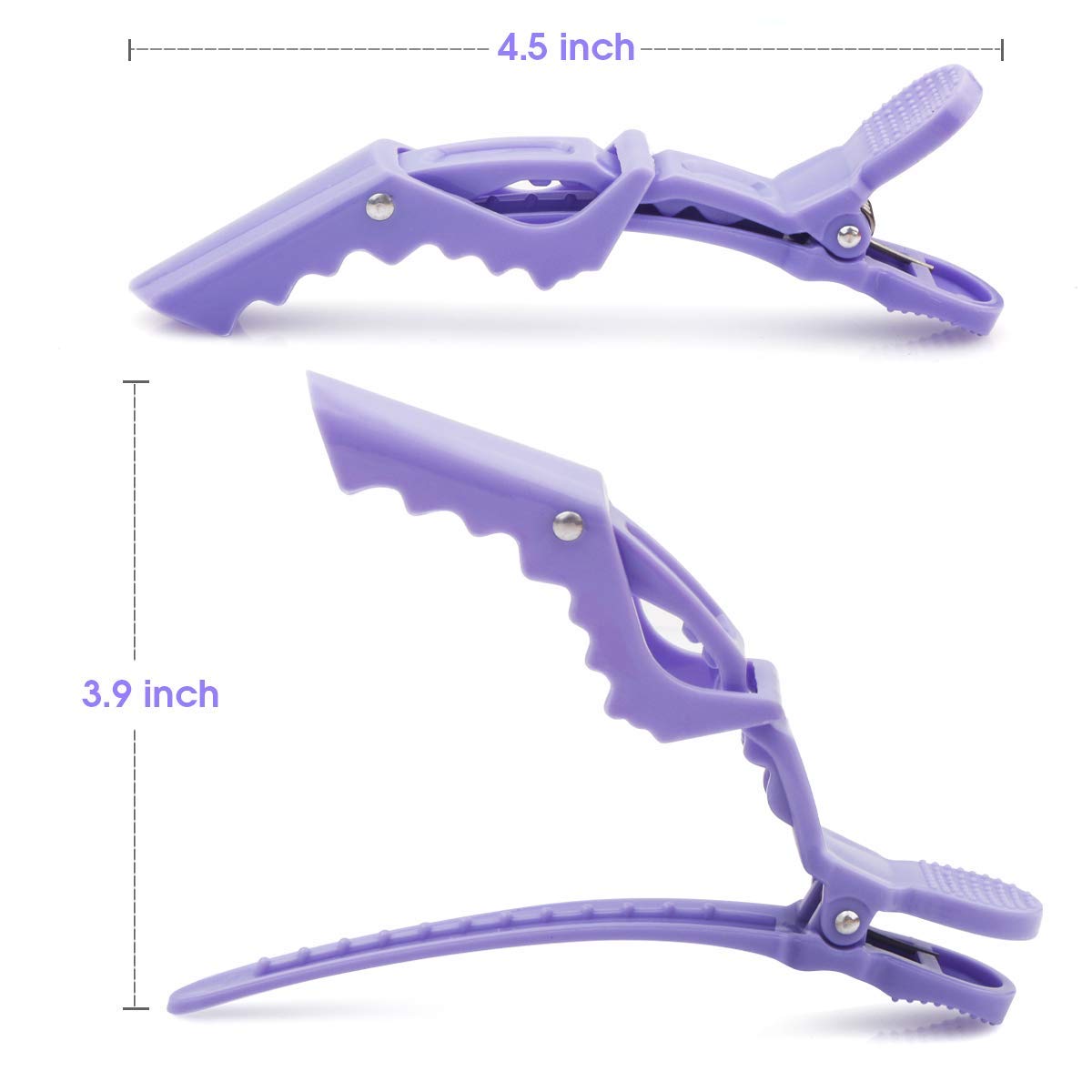 SINNKY Candy Color Alligator Hair Clips for Styling Sectioning, Wide Teeth & Durable Hair Salon Crocodile Hairpin Wide Teeth & Double-Hinged Design