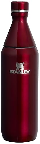 Stanley All Day Slim Bottle 20 oz | Twist off Lid with Leakproof Seal | Slim Design for Travel and Gym | Insulated Stainless Steel Water Bottle…