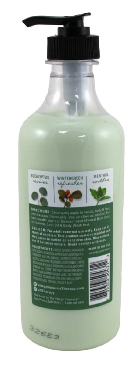 Village Nat. Lotion Muscle Shea Butter Moisturizing 16 Ounce (Pack of 2)