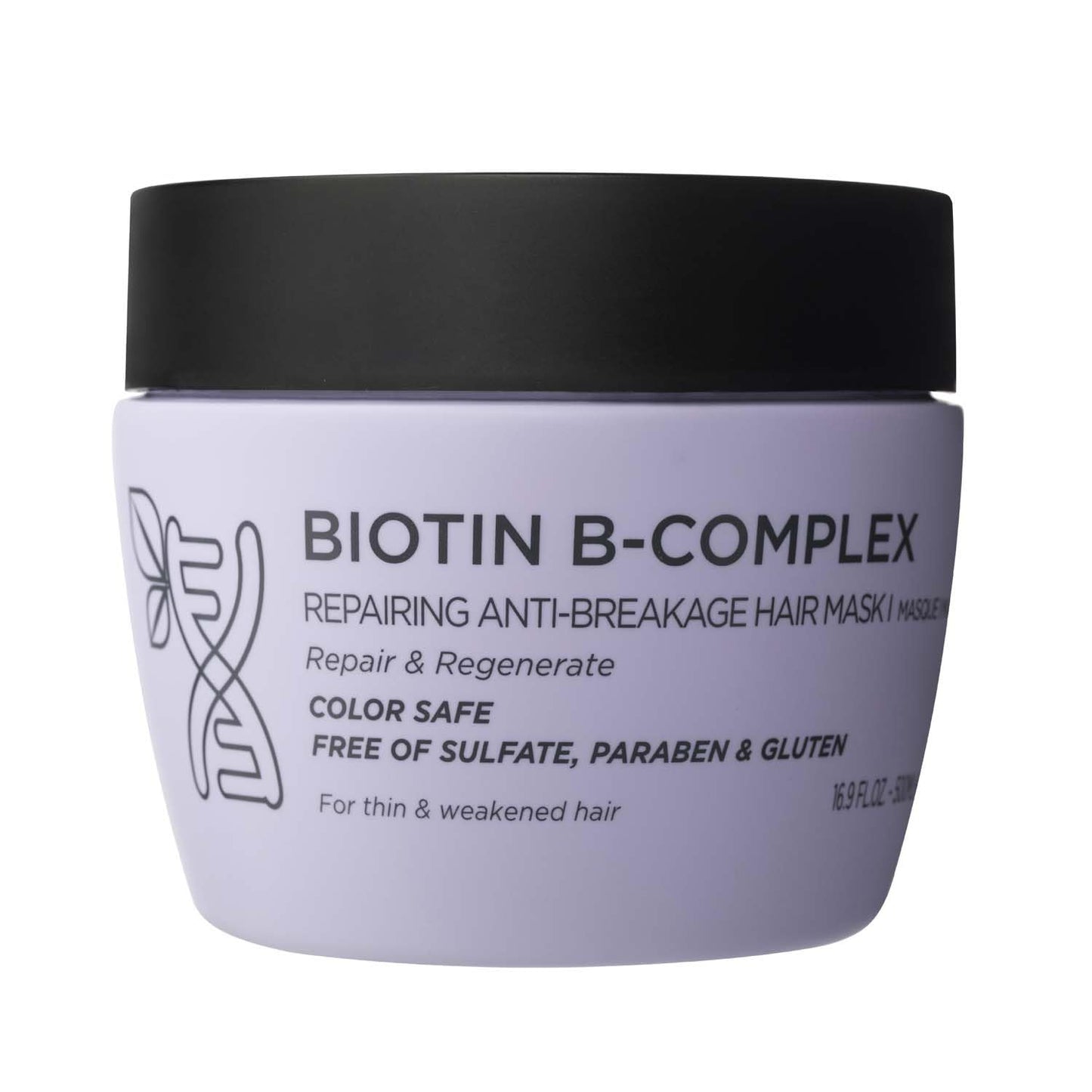 Luseta Biotin B-Complex Hair Mask for Hair Growth & Strengthener 16.9 Oz Deep Conditioning for Thinning Damaged Hair with Argan Caffein Oil