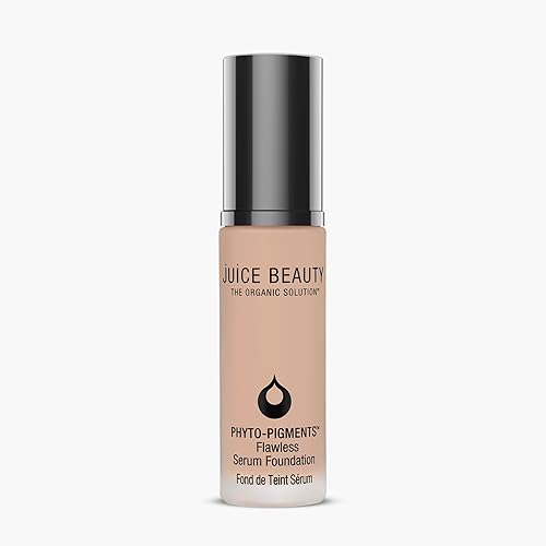 Juice Beauty Phyto?Pigments Flawless Serum Foundation - Non-Comedogenic, Long-Wear & Buildable Medium-to-Full Coverage - Vegan, Clean Hydrating Liquid Makeup for All Skin Types, 30 mL, 11 Rosy Beige