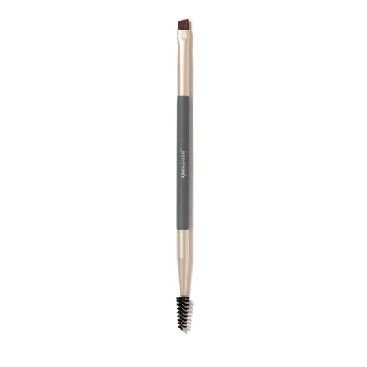 jane iredale Pro Series Eye & Brow Brush, Ultra-Small, Dual-Ended Cosmetic Brush & Spoolie Grooms and Seamlessly Applies Makeup, Vegan, Cruelty Free
