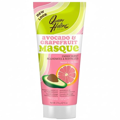 Queen Helene Facial Masque, Avocado & Grapefruit, 6 Oz (Packaging May Vary)
