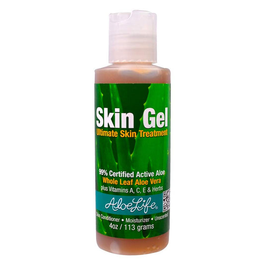 Aloe Life - Skin Gel & Herbs Ultimate Skin Treatment, 99% Certified Organic Whole Leaf Aloe Vera, Vitamins C, A, & E, Head-to-Toe Skin Care Support