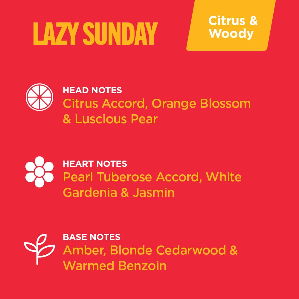 SIMPLY SEXY Affirmations Lazy Sunday Pheromone Perfume - Citrus Floral Woody Fragrance with Notes of Citrus Accord, Orange Blossoms and William Pear -