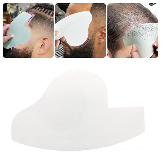Hairline Enhancing Card Barber Line Up Beard Shaping Template, Hair Styling Tool for Edges and Crisp Lines with Color White (1) Beauty and Personal Care Zerone