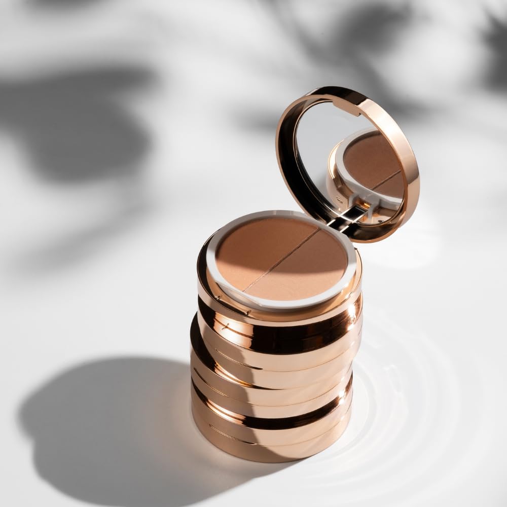 Emani Blush & Bronzer - Natural Mineral Pressed Bronzer for Face - Radiant Skin Blush for Sun Kissed Glow, All Skin Types including Sensitive Skin