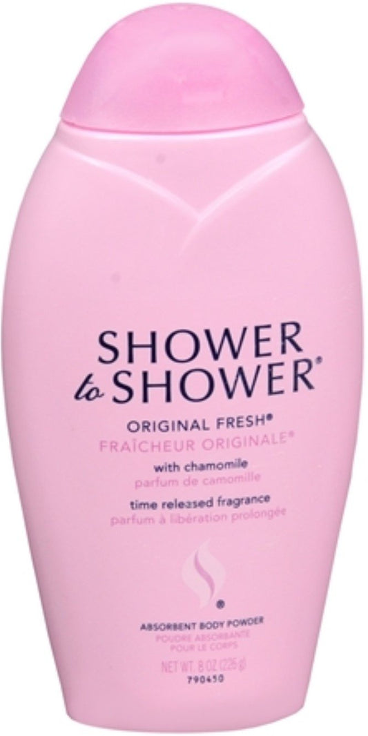Shower to Shower Body Powder Original Fresh 8 oz (Pack of 4)