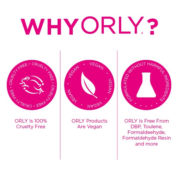 Orly Breathable Nail Color, Treatment + Shine "Clear Coat", 0.6 Fluid Ounce, 24903 - Treatment Shine Top (W-C-12373)