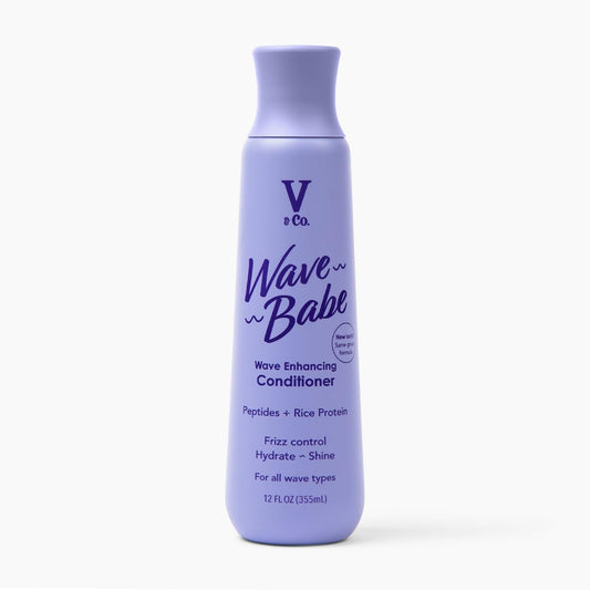 V&Co. Wave Babe Wavy Hair Conditioner - Sulfate Free & Paraben Free Moisturizing Hair Care with Rice Protein & Peptides for Hydration, Frizz Control Beauty and Personal Care V&CO Default Title