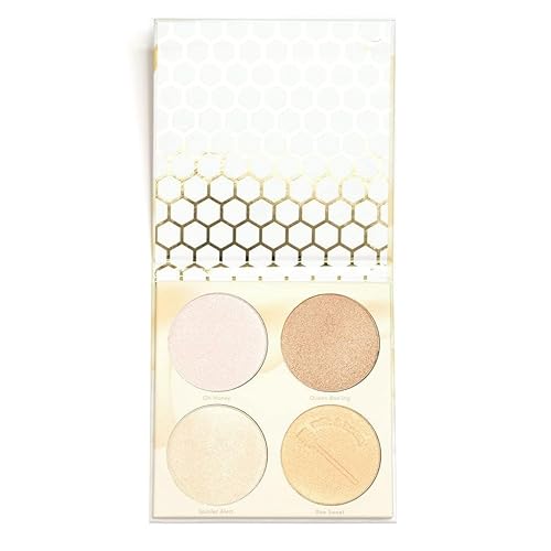 Beauty Bakerie Highlighter Makeup Palette for Women, Blendable Highly Pigment Contour Palette for Natural Glow, Powder Makeup for Face & Cheek, 4