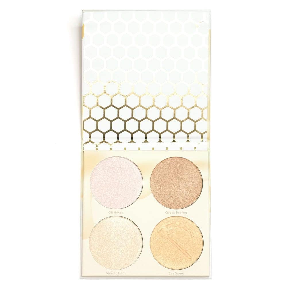 Beauty Bakerie Highlighter Makeup Palette for Women, Blendable Highly Pigment Contour Palette for Natural Glow, Powder Makeup for Face & Cheek, 4