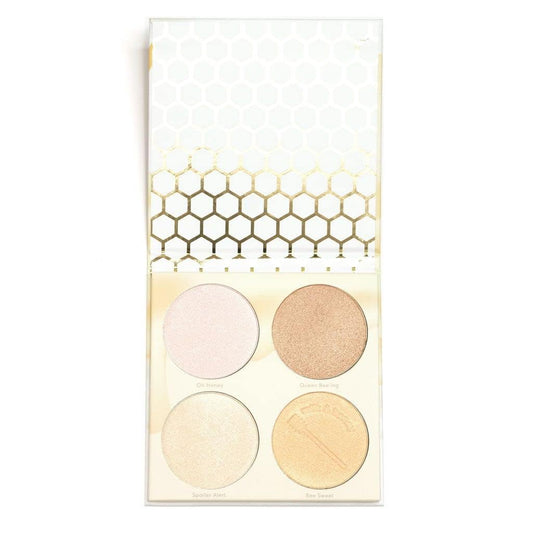 Beauty Bakerie Highlighter Makeup Palette for Women, Blendable Highly Pigment Contour Palette for Natural Glow, Powder Makeup for Face & Cheek, 4