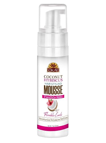 OKAY Coconut Hibiscus Hair Styling Mousse - 8 oz / 222 ml