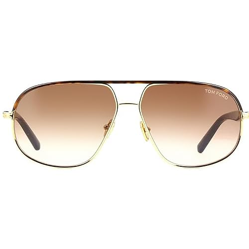 Tom Ford MAXWELL FT 1019 Shiny Gold/Brown Shaded 59/13/140 unisex Sunglasses