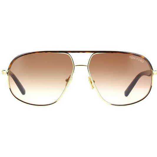 Tom Ford MAXWELL FT 1019 Shiny Gold/Brown Shaded 59/13/140 unisex Sunglasses