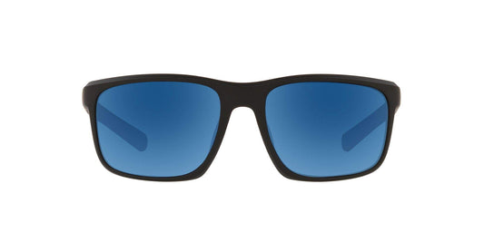 Native Eyewear Wells Sunglass, Matte Black Crystal, Blue Reflex