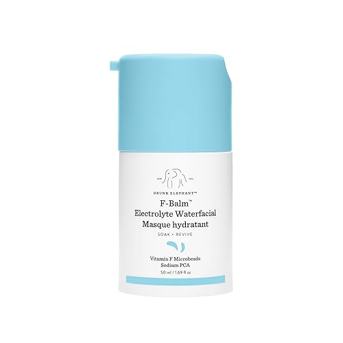 Drunk Elephant F-Balm Electrolyte Waterfacial - 50 ml/1.69 fl oz - Deeply Hydrating Overnight Face Mask - Clean Clinical Skincare - Cruelty-Free