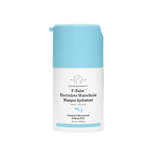 Drunk Elephant F-Balm Electrolyte Waterfacial - 50 ml/1.69 fl oz - Deeply Hydrating Overnight Face Mask - Clean Clinical Skincare - Cruelty-Free