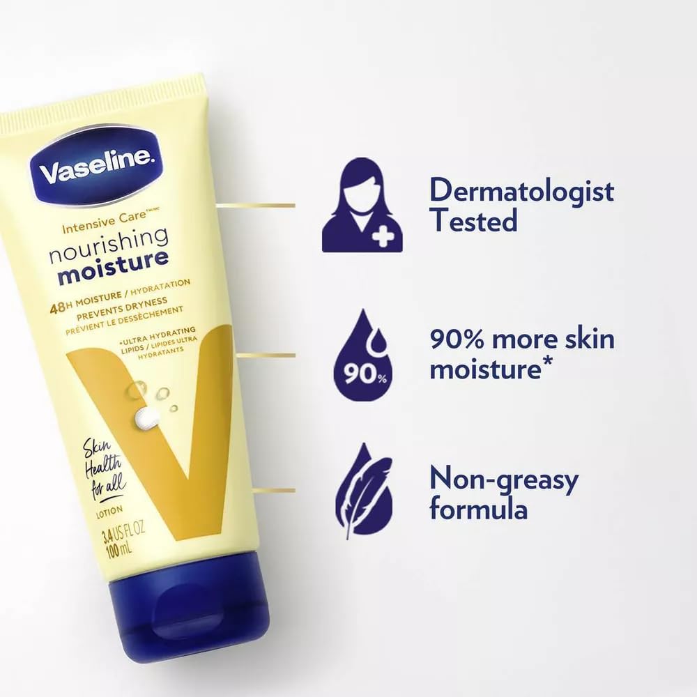 Vaseline Intensive Care Essential Healing Lotion, 2 Ounce (Pack of 2)