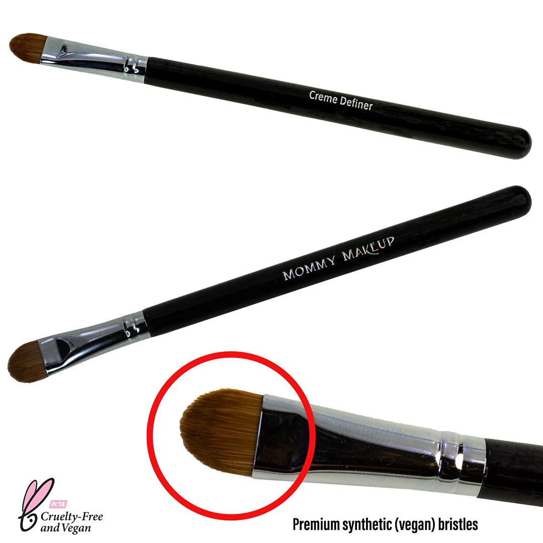 Creme Definer Eyeshadow Brush (1 Pc) Soft & Thick Premium Synthetic Vegan Bristles, Flat Cream Eye Shadow Brush for Makeup Artist-Quality Results