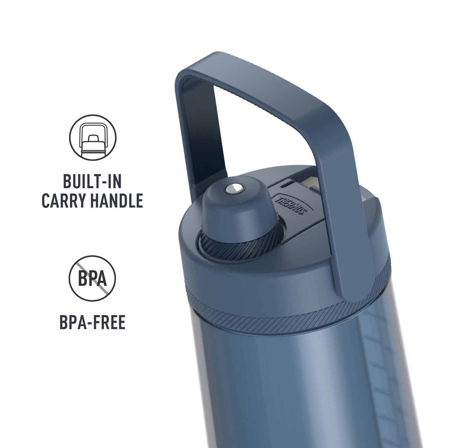 THERMOS ALTA SERIES Hydration Bottle with Spout 40 Ounce, Slate