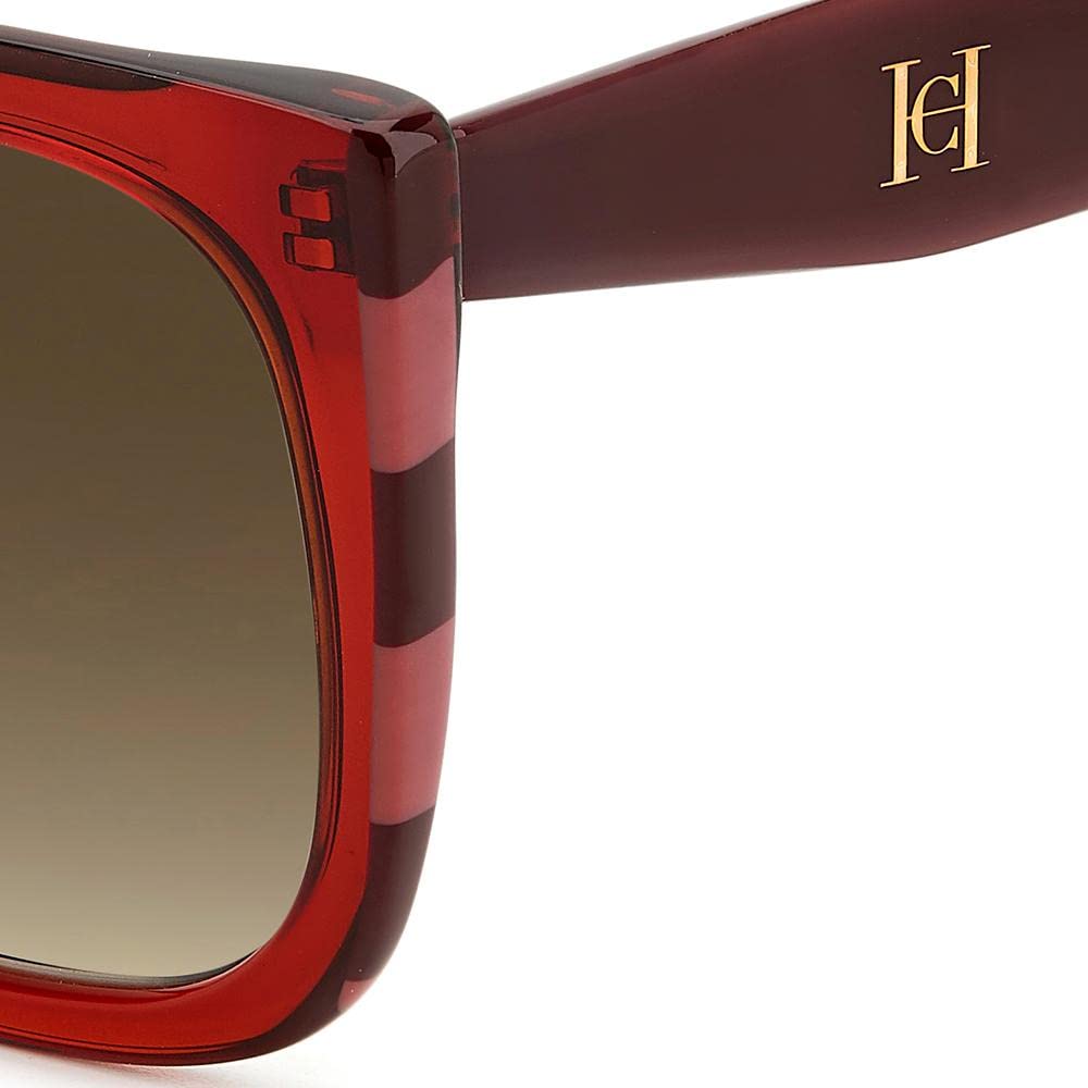 Carolina Herrera SUNGLASSES HER 0128/S BURGUNDY RED 54/21/145 WOMENS