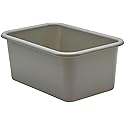 Teacher Created Resources® Gray Small Plastic Storage Bin